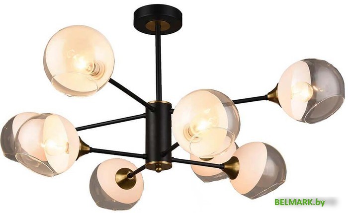 Люстра средней высоты Mirastyle SX-N-7224/8 BK+COP - фото