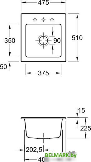 Кухонная мойка Villeroy & Boch Subway 45 XS 678101J0 - фото2