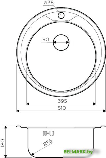 Кухонная мойка Omoikiri Asida 51 IN - фото2