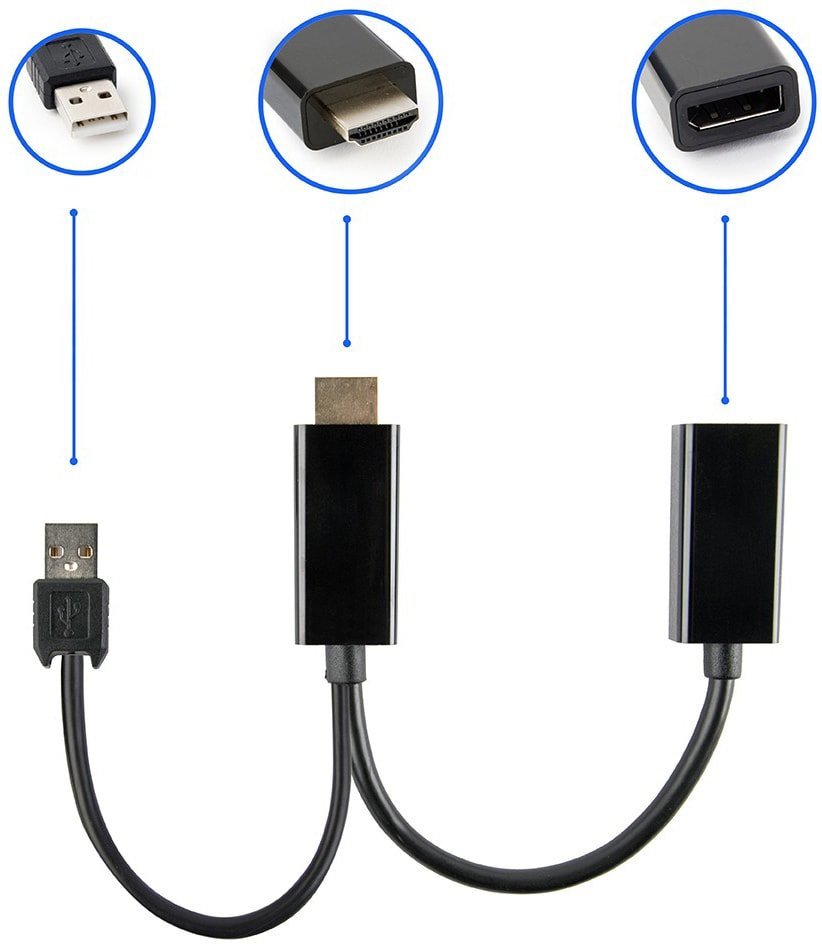Адаптер Cablexpert DSC-HDMI-DP - фото2