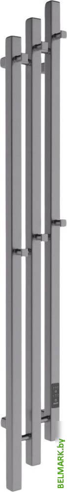 Полотенцесушитель Маргроид Ferrum Inaro 3 Cascade СНШ профильный 150*6*12 Графит, скрытого монтажа, таймер справа - фото