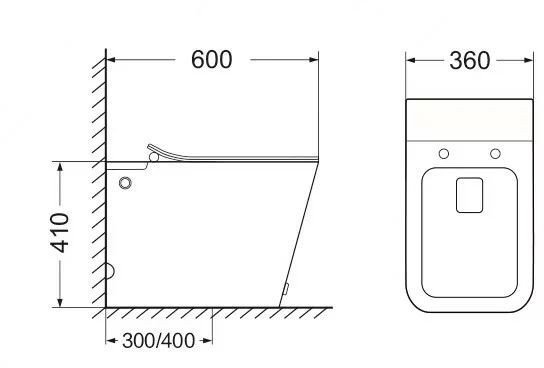 Унитаз приставной SantiLine SL-5033 - фото2