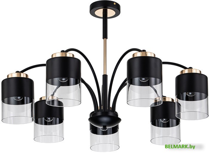 Люстра средней высоты Escada 2121/7P (черный/золото) - фото2