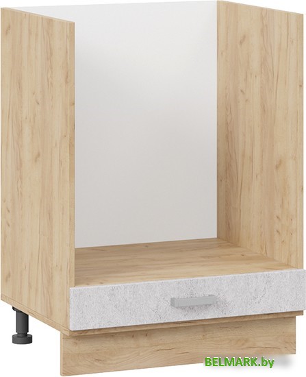 Шкаф напольный Трия Гранита 1Н6Б (дуб крафт золотой/бетон снежный) - фото