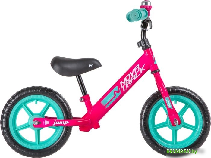 Беговел Novatrack Jump 12 2020 (розовый) - фото