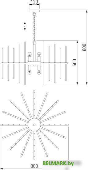 Подвесная люстра Bogate's Smart 356/8 - фото2