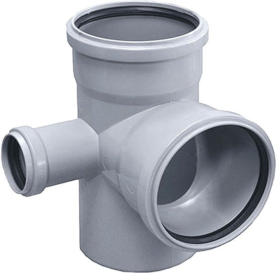 Фитинг Ostendorf HTEDL - крестовина левая угловая двухпл. 110х110х50x87° 115950 - фото