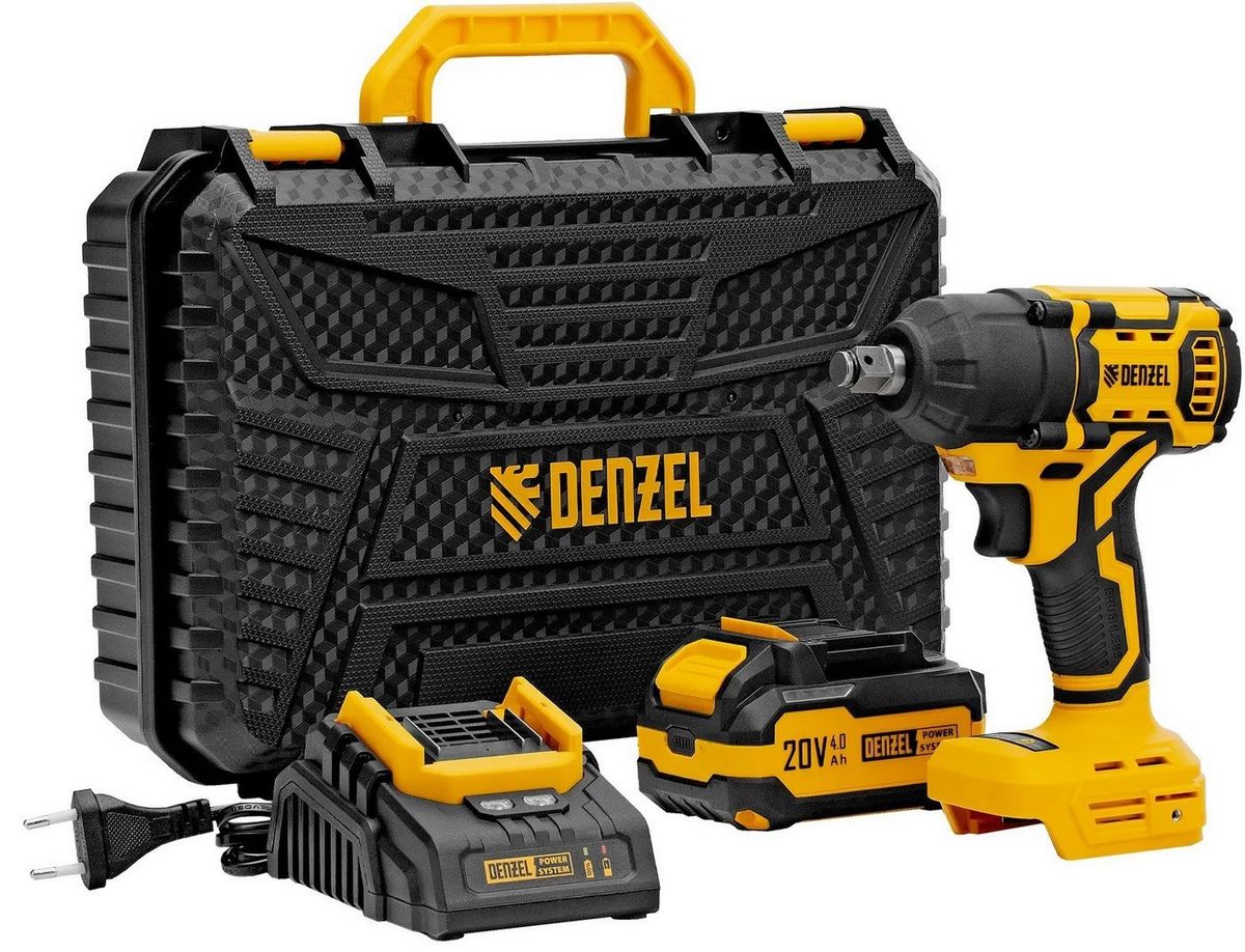 Гайковерт Denzel CIWH-BL-20-500 (с 1-им АКБ, кейс) - фото