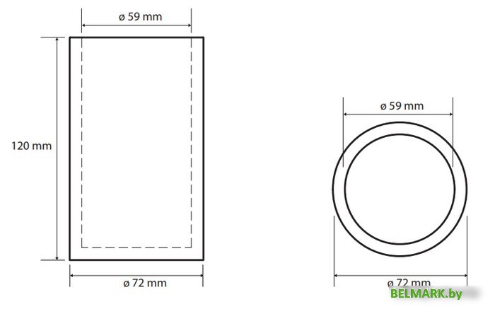 Стакан для зубной щетки и пасты Bemeta Gamma 145611320 - фото2