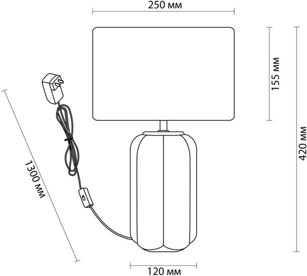 Настольная лампа Lumion Chi 5665/1T - фото2