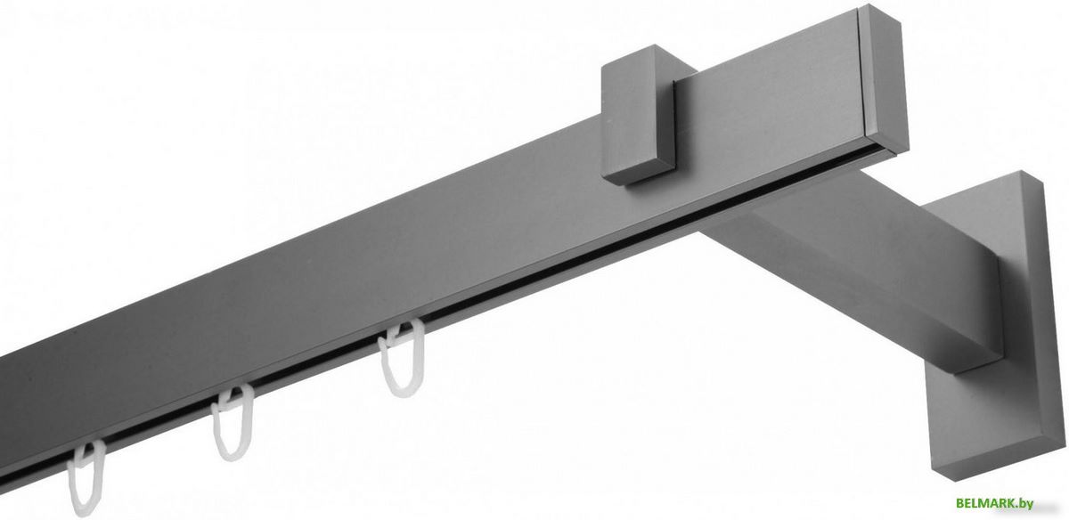 Карниз для штор Lm Decor Флэт Лайн Изи одинарный (сатин, 4.0м) - фото