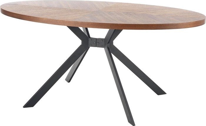 Кухонный стол Halmar Locarno 170/90 (орех/черный) - фото