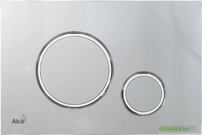 Панель смыва Alcaplast M772 (хром матовый/хром глянцевый) - фото