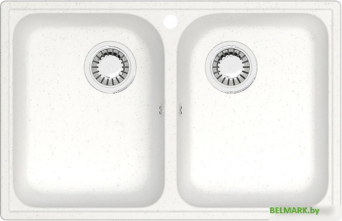 Кухонная мойка Berge BR-7322 (белый) - фото