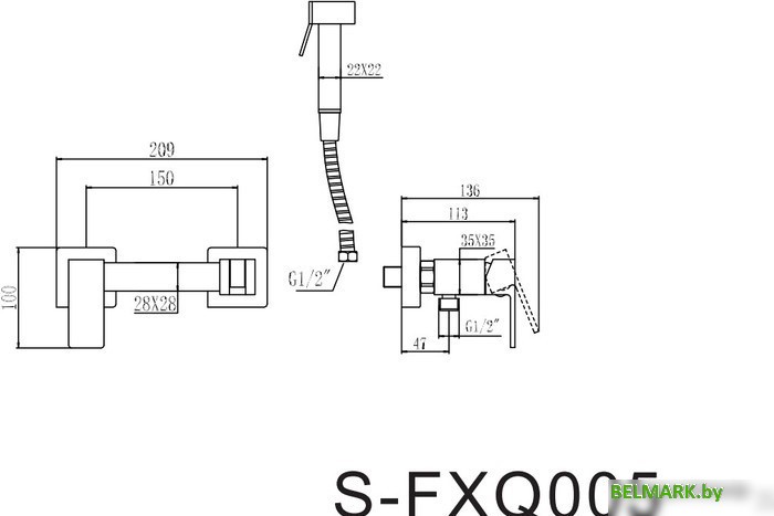 Смеситель Savol S-FXQ005C - фото2