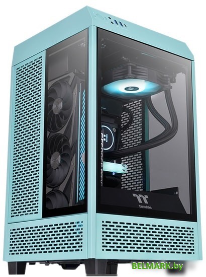 Корпус Thermaltake The Tower 100 Mini Turquoise CA-1R3-00SBWN-00 - фото