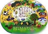 Складной стол Дэми УЗ-01 Овал: Веселая ферма (синий) - фото2