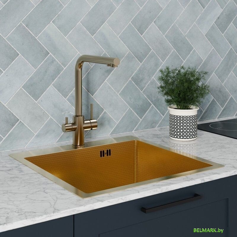 Кухонная мойка Floracio Steel F.5151.GDD - фото2