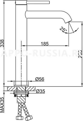 Смеситель Gappo G1006-2 - фото2