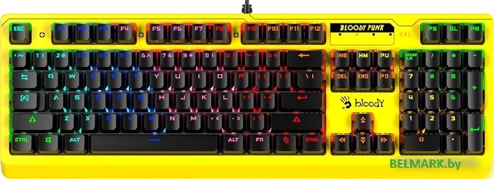 Клавиатура A4Tech Bloody B810RC (желтый) - фото