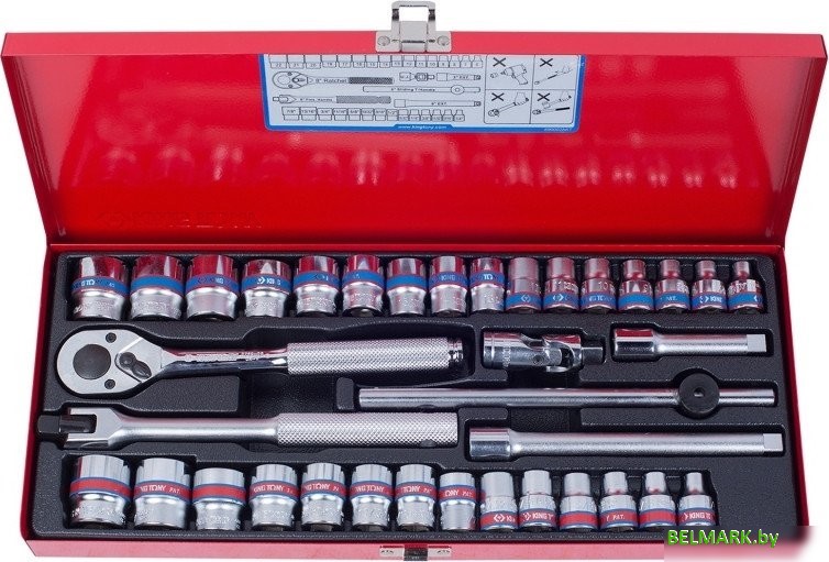 Набор головок слесарных King Tony 3036CR - фото2