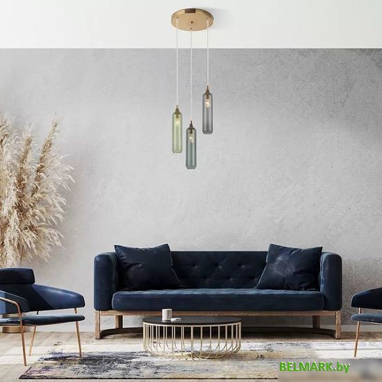 Подвесная люстра Евросвет Siesta 50252/3 латунь - фото2