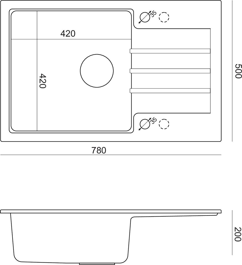 Кухонная мойка Quadron HCQP7850BLMPC - фото2