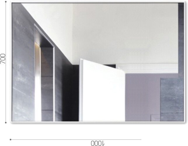 Интерьерные зеркала Алмаз-Люкс М-418 100х70 - фото2