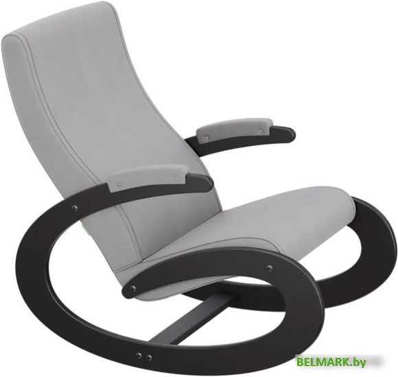 Кресло-качалка Glider Экси М (венге/серый Ultra Smoke) - фото