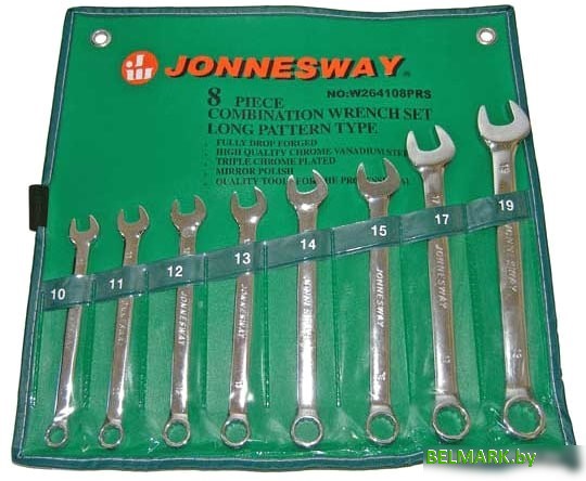 Набор ключей Jonnesway W264108PRS (8 предметов) - фото