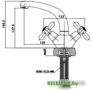 Смеситель Kaiser Carlson 11011 - фото2