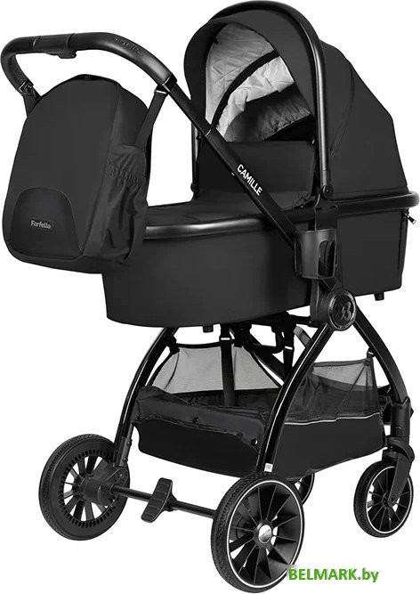 Универсальная коляска Farfello Camille Comfort 2 в 1 CMC (черный) - фото