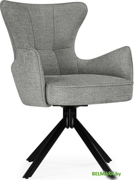Стул с подлокотниками Woodville Atlanta поворотный (серый/черный) - фото2