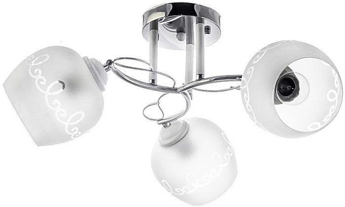 Люстра средней высоты Aitin Pro НПБ 02-3x60-101 C1712/3 (белый/хром) - фото