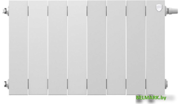 Биметаллический радиатор Royal Thermo PianoForte 300 Bianco Traffico VDR (8 секций) - фото2