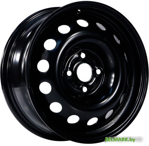 Штампованные диски TREBL 64A49A 15x6" 4x100мм DIA 56.6мм ET 49мм black - фото