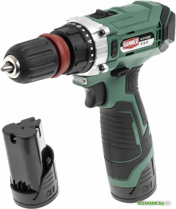 Дрель-шуруповерт Hammer ACD122QC (с 2-мя АКБ, кейс) - фото