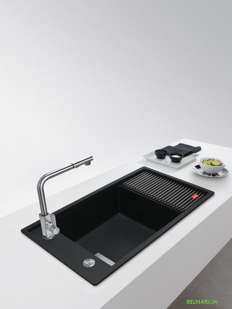 Кухонная мойка Franke Fresno FSG 611-88 114.0616.465 (оникс) - фото2