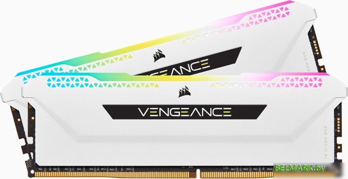 Оперативная память Corsair Vengeance RGB PRO SL 2x8ГБ DDR4 3200 МГц CMH16GX4M2E3200C16W - фото