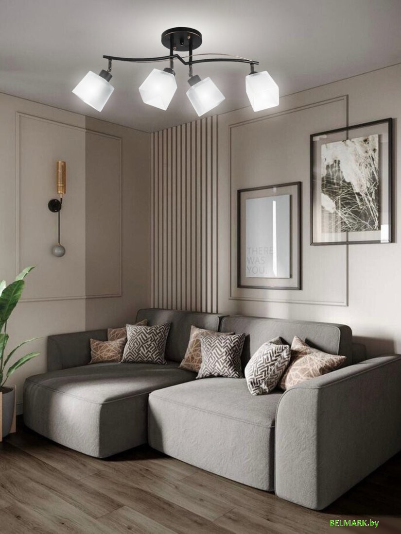 Спот Aitin Pro НПБ 02-4x60-101 1338/4 (черный/золото) - фото2