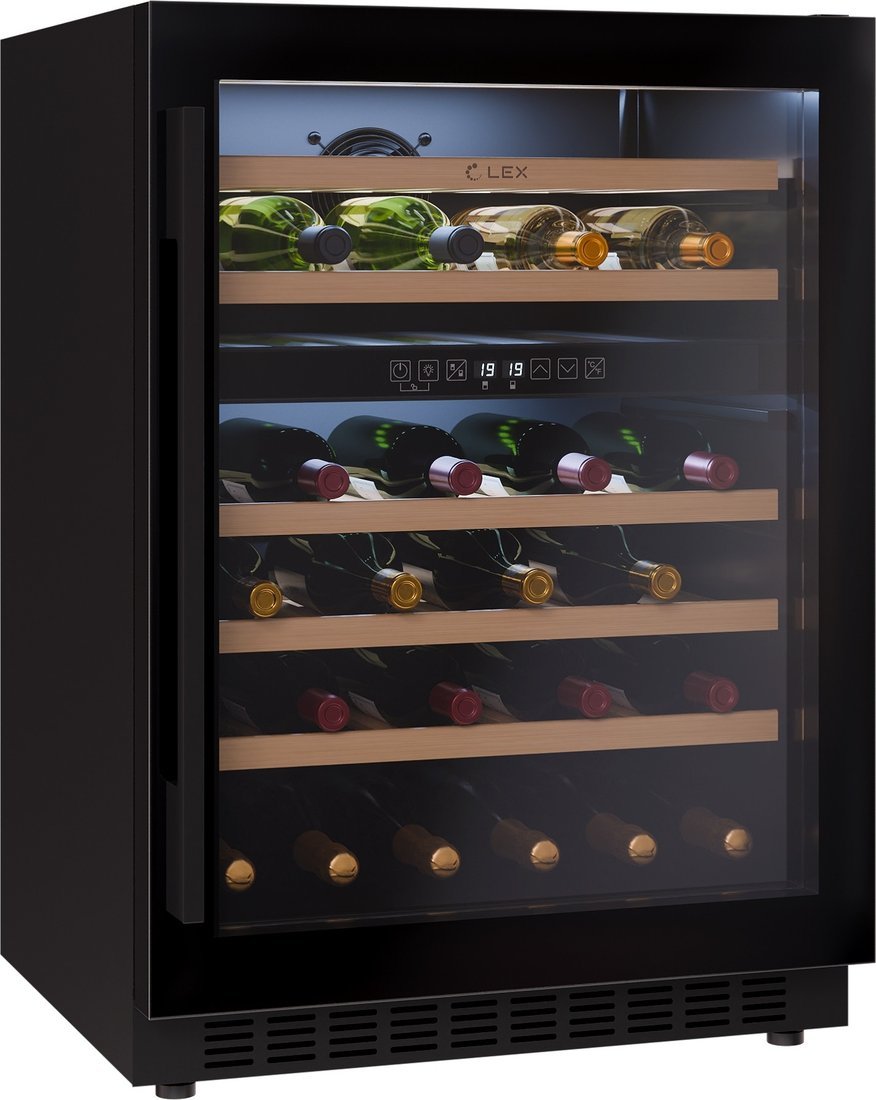 Винный шкаф LEX LWD6046BL Dual Zone - фото2