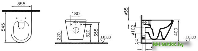 Унитаз Vitra Integra 7040B003-0075 (без сиденья) - фото2