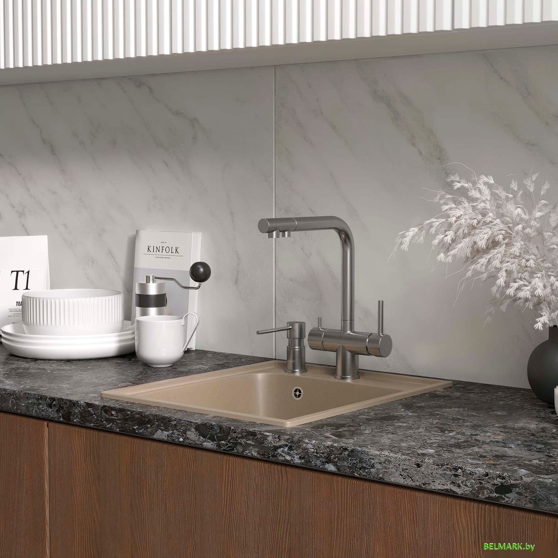 Кухонная мойка Reflexion Quadra RF0243BE - фото2