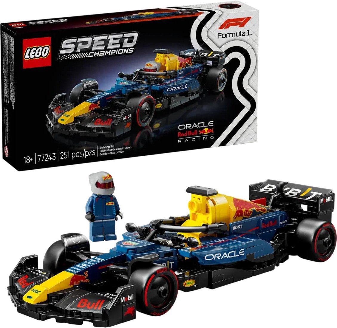 Конструктор LEGO Speed Champions 77243 Гоночный автомобиль Oracle Red Bull Racing RB20 F1 - фото