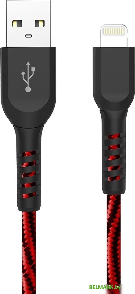 Кабель Atomic Flexstick Game+ 30.327 USB Type-A - Lightning (1.5 м, черный/красный) - фото2