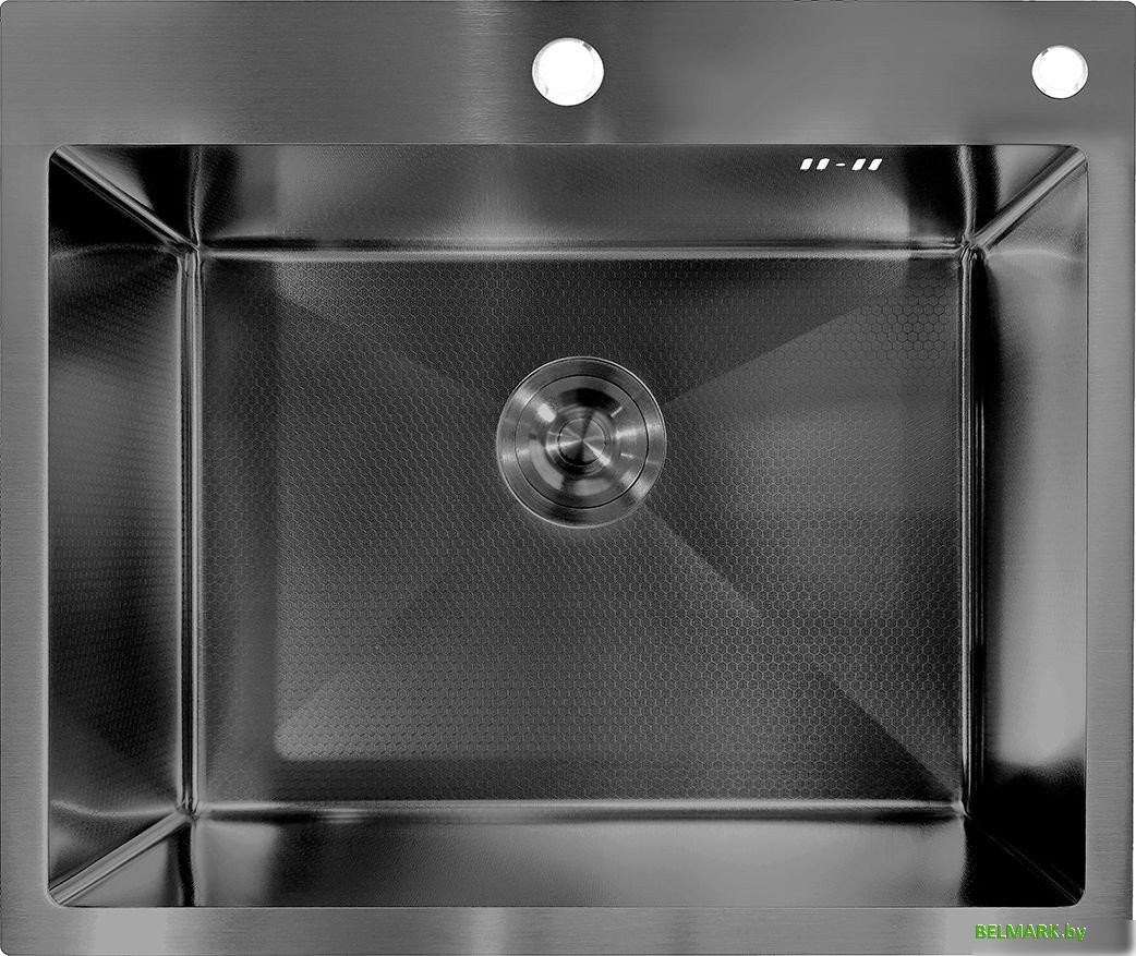 Кухонная мойка Asteria A6050NB-D (черный декор) - фото