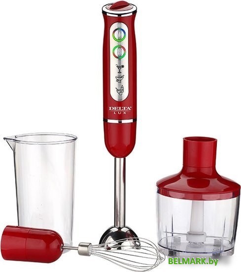 Погружной блендер Delta Lux DL-7039B (красный) - фото