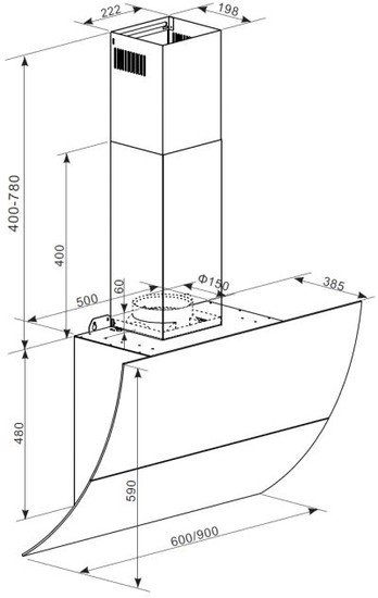 Кухонная вытяжка Graude DH 90.3 GE - фото2
