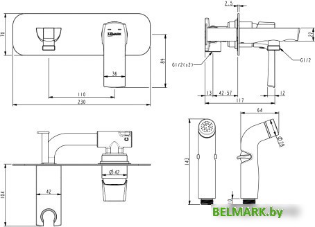Смеситель Lemark Ursus LM7220BL - фото2