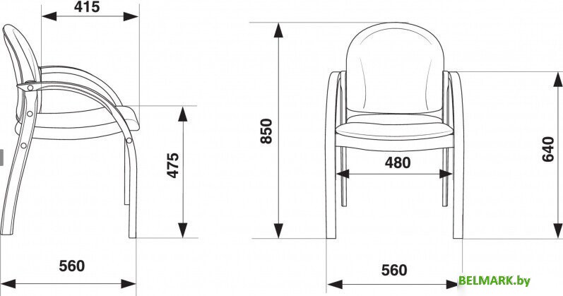 Офисный стул Бюрократ Джуно (светло-бежевый) - фото2